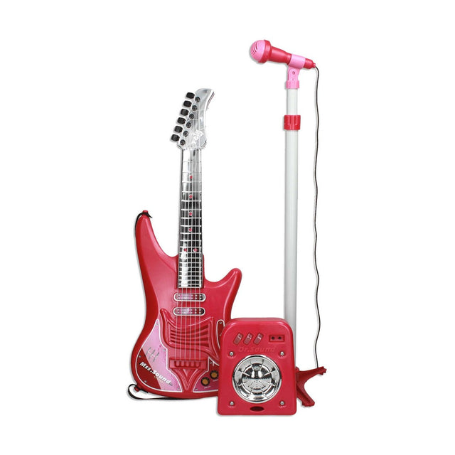 Guitarra Infantil Reig Microfone Vermelho - EcoNest