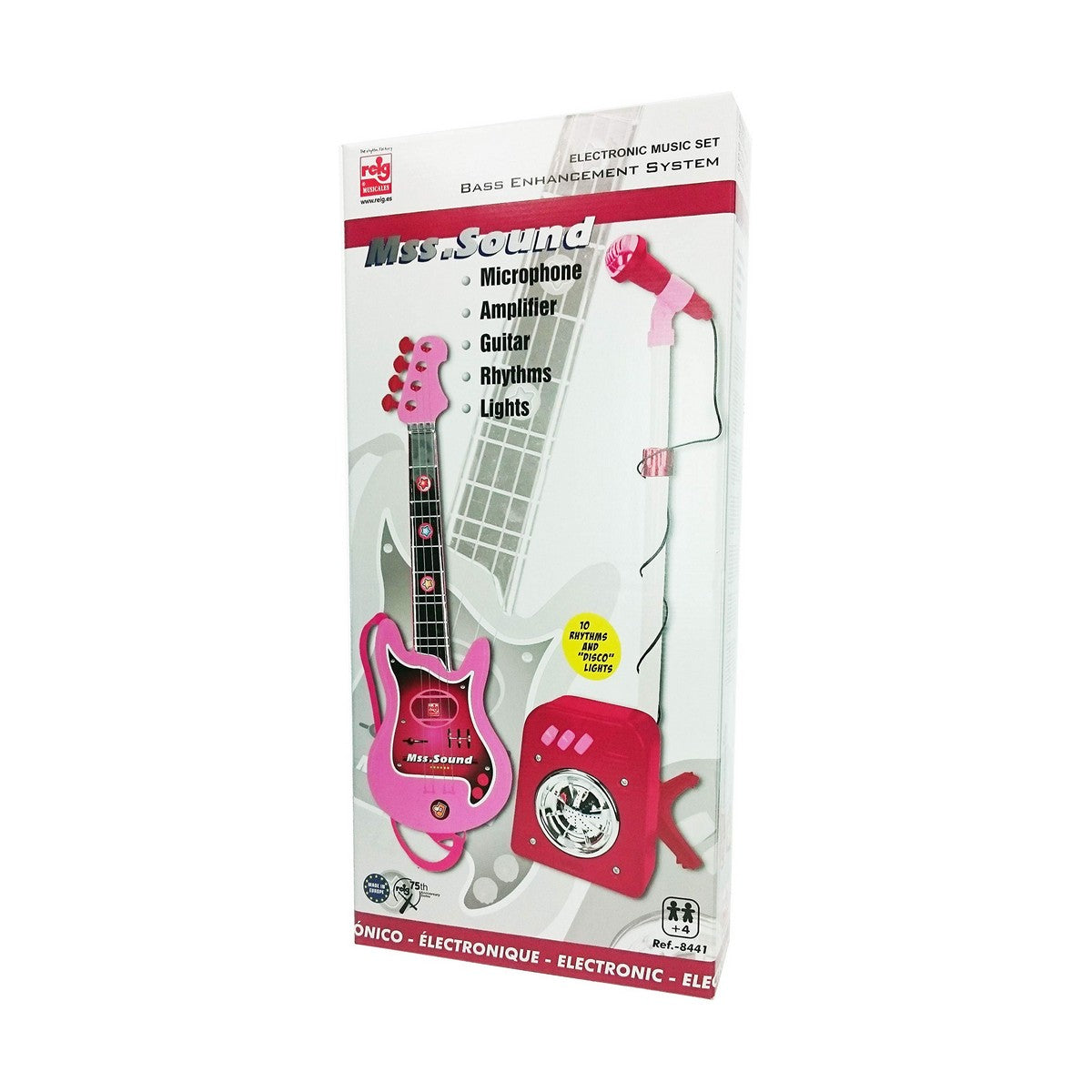 Guitarra Infantil Reig Microfone Cor de Rosa - EcoNest