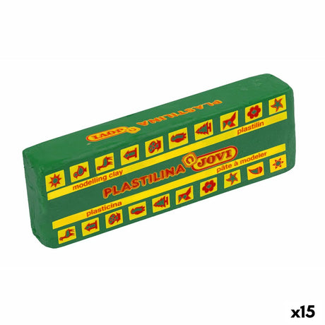 Barras de plasticina Jovi School 150 g Verde-escuro (15 Peças) - EcoNest