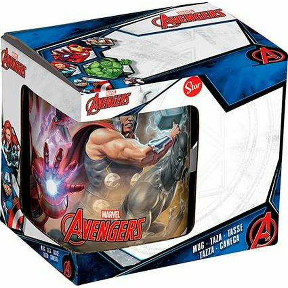 Caneca The Avengers Infinity Branco Cerâmica Vermelho (350 ml) - EcoNest