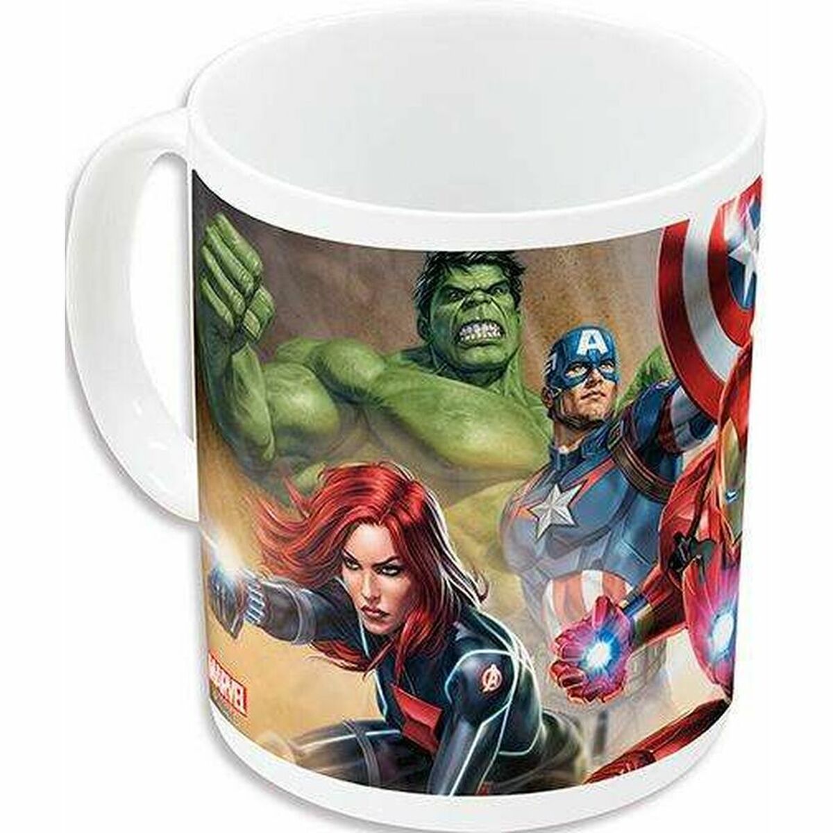 Caneca The Avengers Infinity Branco Cerâmica Vermelho (350 ml) - EcoNest