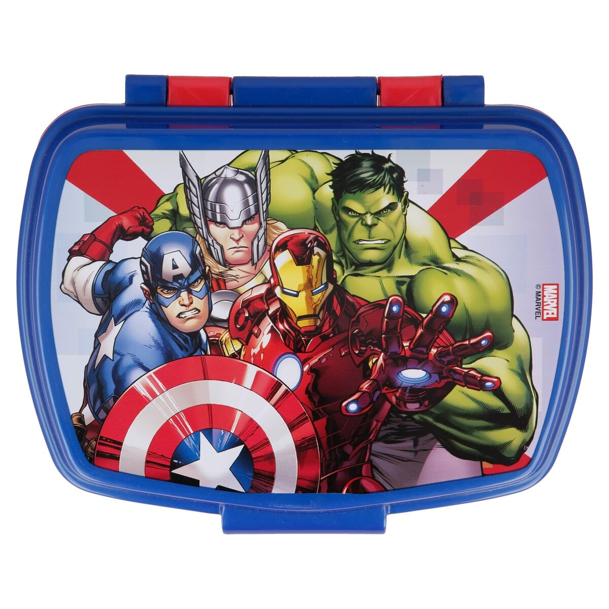 Fiambrera para Sandwich The Avengers Infinity Azul Plástico Rojo (17 x 5.6 x 13.3 cm)