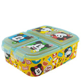 Lancheira com Compartimentos Mickey Mouse Fun-Tastic 19,5 x 16,5 x 6,7 cm Polipropileno - EcoNest