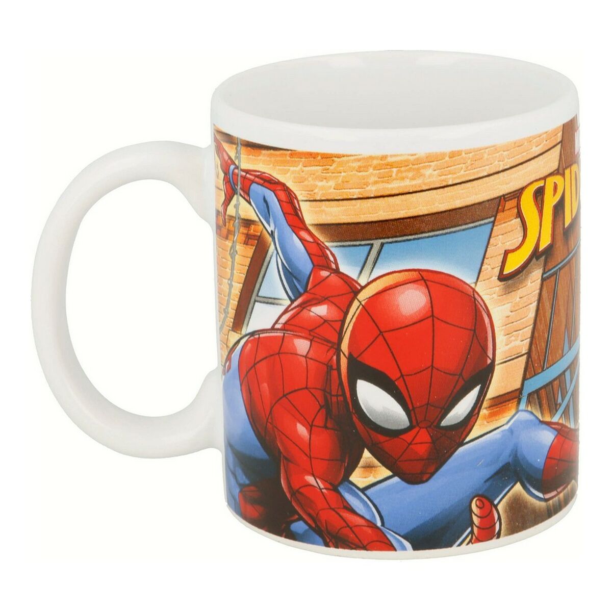 Caneca Spiderman Great Power Cerâmica Vermelho Azul (11.7 x 10 x 8.7 cm) (350 ml) - EcoNest