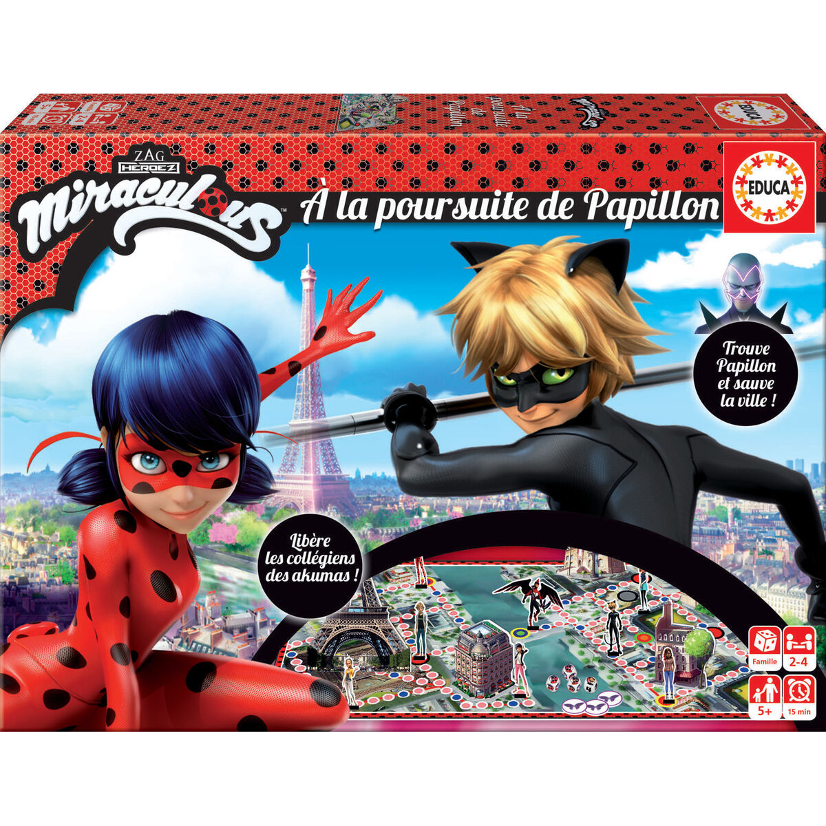 Jogo de Mesa Educa A La Poursuite De Papillon (FR) Multicolor (Francês) (Multilinguagem) - EcoNest