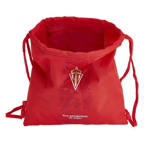 Saco Mochila com Cordas Real Sporting de Gijón Vermelho - EcoNest