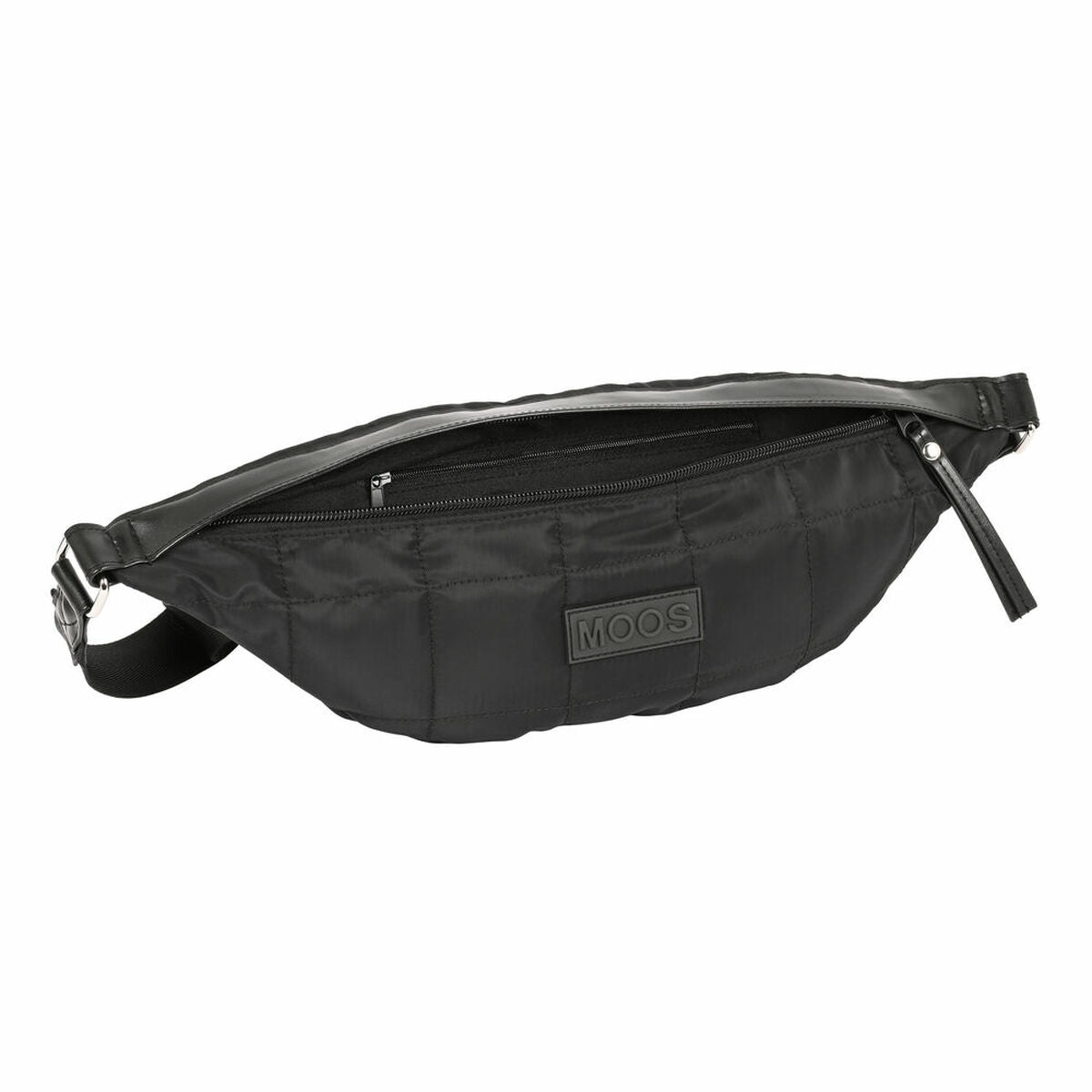 Bolsa de Cintura Moos Negro Acolchoado Preto (41 x 15.5 x 7 cm) - EcoNest