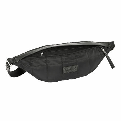 Bolsa de Cintura Moos Negro Acolchoado Preto (41 x 15.5 x 7 cm) - EcoNest
