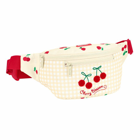 Bolsa de Cintura Safta Cherry Bege (23 x 12 x 9 cm) - EcoNest