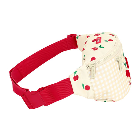 Bolsa de Cintura Safta Cherry Bege (23 x 12 x 9 cm) - EcoNest