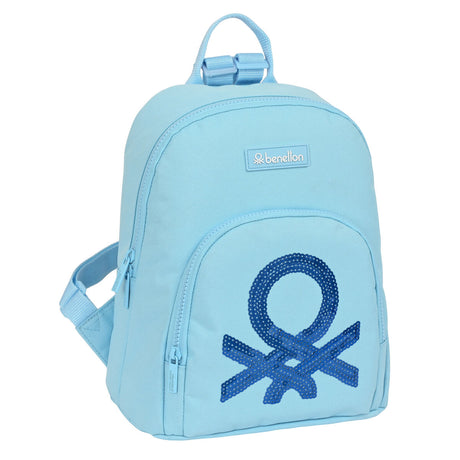 Mochila Casual Benetton Sequins Azul Claro 13 L - EcoNest
