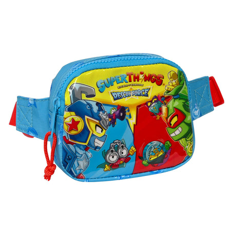 Bolsa de Cintura SuperThings Rescue force 14 x 11 x 4 cm Azul Infantil - EcoNest