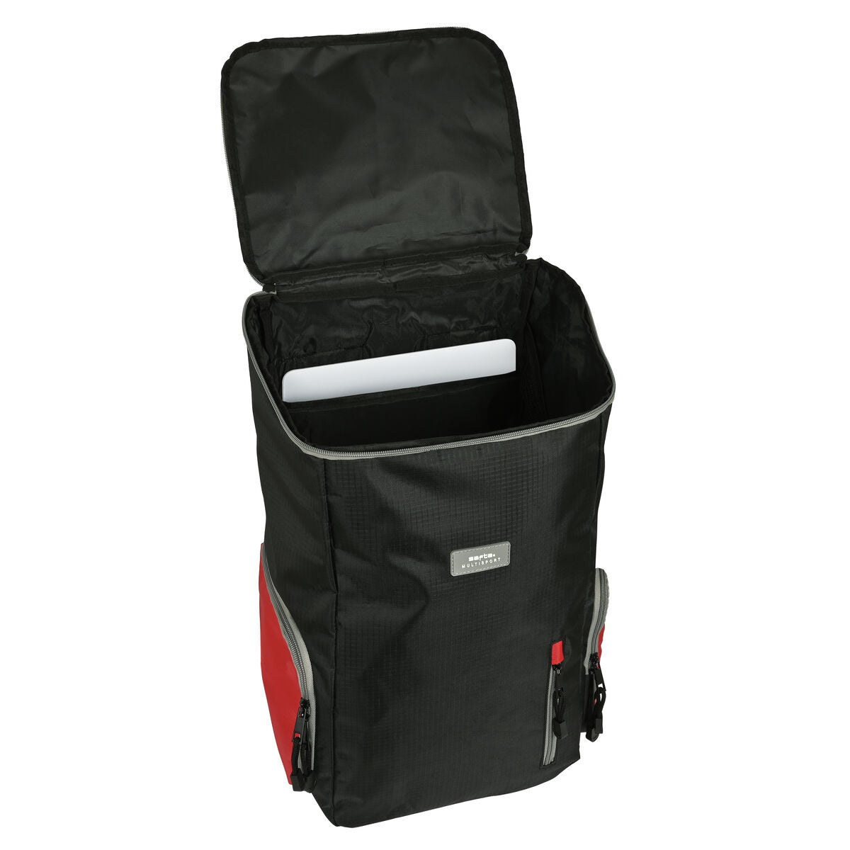 Mochila Safta Multisports Preto Vermelho Desportivo 28 x 50 x 22 cm - EcoNest