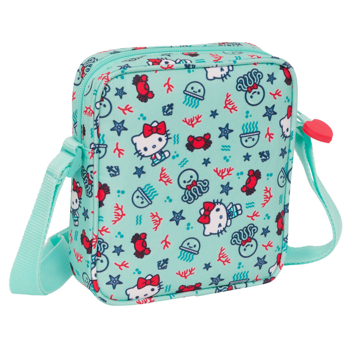 Mala a Tiracolo Hello Kitty Sea lovers Turquesa 16 x 18 x 4 cm - EcoNest