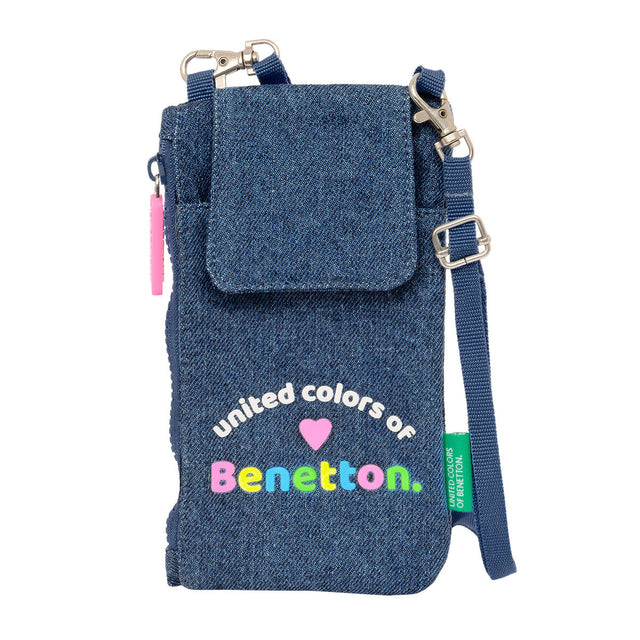 Porta-moedas Benetton Denim Bolsa para telemóvel Azul - EcoNest