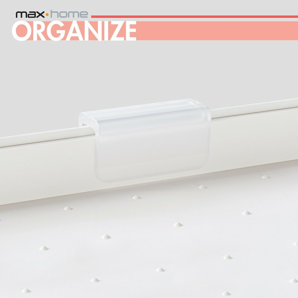 Organizador para o Armário de Cozinha Max Home Branco 2 Prateleiras 2 Unidades 37,5 x 25,5 x 19 cm - EcoNest