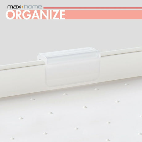 Organizador para o Armário de Cozinha Max Home Branco 2 Prateleiras 2 Unidades 37,5 x 25,5 x 19 cm - EcoNest