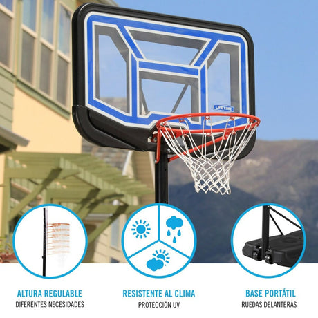 Cesto de Basquetebol Lifetime 110 x 305 x 159 cm - EcoNest
