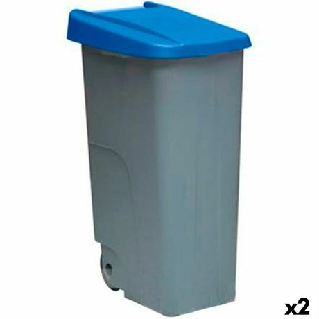 Caixote do Lixo com Rodas Denox 110 L Azul 58 x 41 x 89 cm - EcoNest