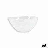 Saladeira Quid Boreal Ø 14 cm Branco Vidro (6 Unidades) (Pack 6x) - EcoNest