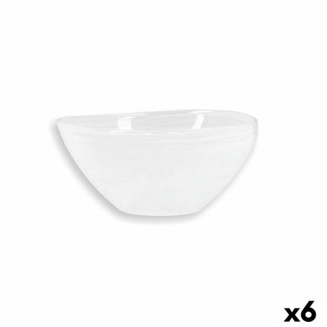 Saladeira Quid Boreal Ø 14 cm Branco Vidro (6 Unidades) (Pack 6x) - EcoNest