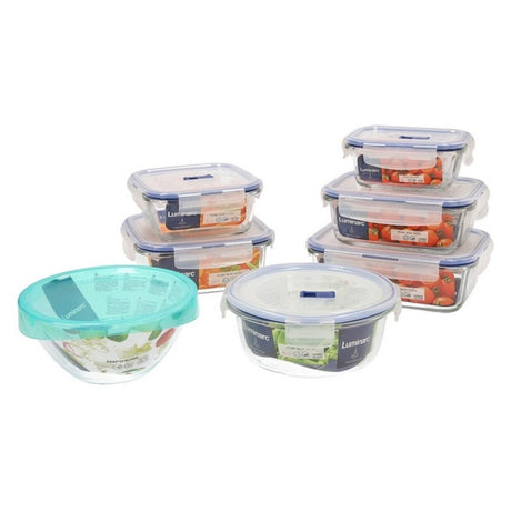 Conjunto de Lancheiras Luminarc Pure Box Active (7 pcs) Cristal (7 pcs) - EcoNest