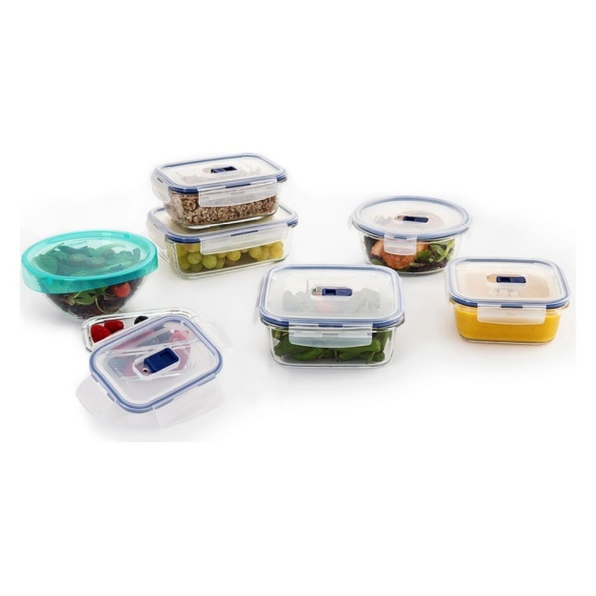 Conjunto de Lancheiras Luminarc Pure Box Active (7 pcs) Cristal (7 pcs) - EcoNest