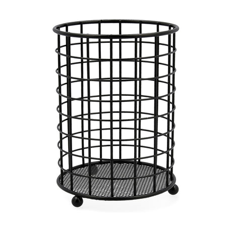 Recipiente para Utensílios de Cozinha Quid Preto Metal (12,5 x 12,5 x 16,5 cm) - EcoNest
