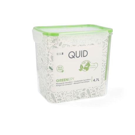 Lancheira Hermética Quid Greenery Transparente Plástico 4,7 L (4 Unidades) (Pack 4x) - EcoNest