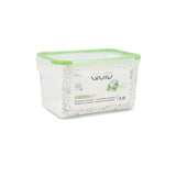 Lancheira Quid Greenery 2,8 L Transparente Plástico (4 Unidades) (Pack 4x) - EcoNest