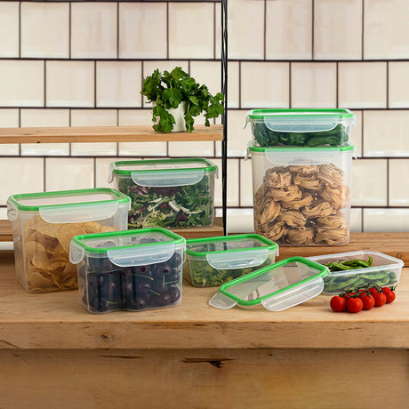 Lancheira Quid Greenery 1,4 L Transparente Plástico (Pack 4x) - EcoNest