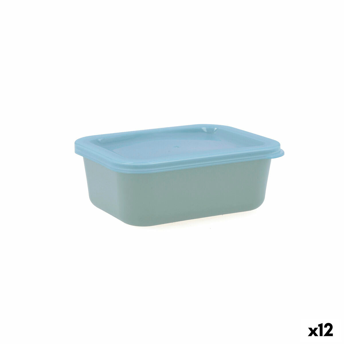 Lancheira Retangular com Tampa Quid Inspira 380 ml Verde Plástico (12 Unidades) - EcoNest