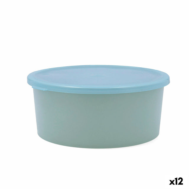 Lancheira Redonda com Tampa Quid Inspira 1,34 L Verde Plástico (12 Unidades) - EcoNest