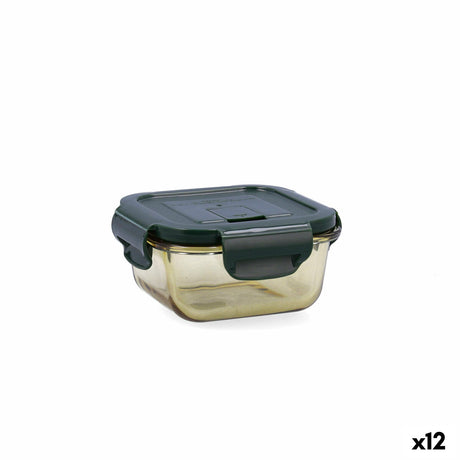 Lancheira Hermética Bidasoa Infinity Quadrado 310 ml Amarelo Vidro (12 Unidades) - EcoNest