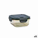 Lancheira Hermética Bidasoa Infinity Quadrado 520 ml Amarelo Vidro (12 Unidades) - EcoNest
