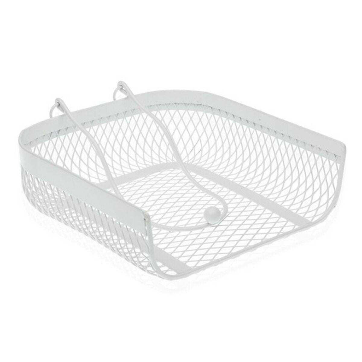 Porta-guardanapos Branco Metal (20 x 6,8 x 18,5 cm) - EcoNest