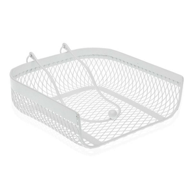Porta-guardanapos Branco Metal (20 x 6,8 x 18,5 cm) - EcoNest