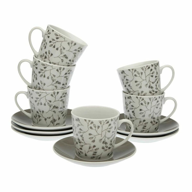 Conjunto de Chávenas com Pratos Versa Oxford Porcelana (12 pcs) - EcoNest