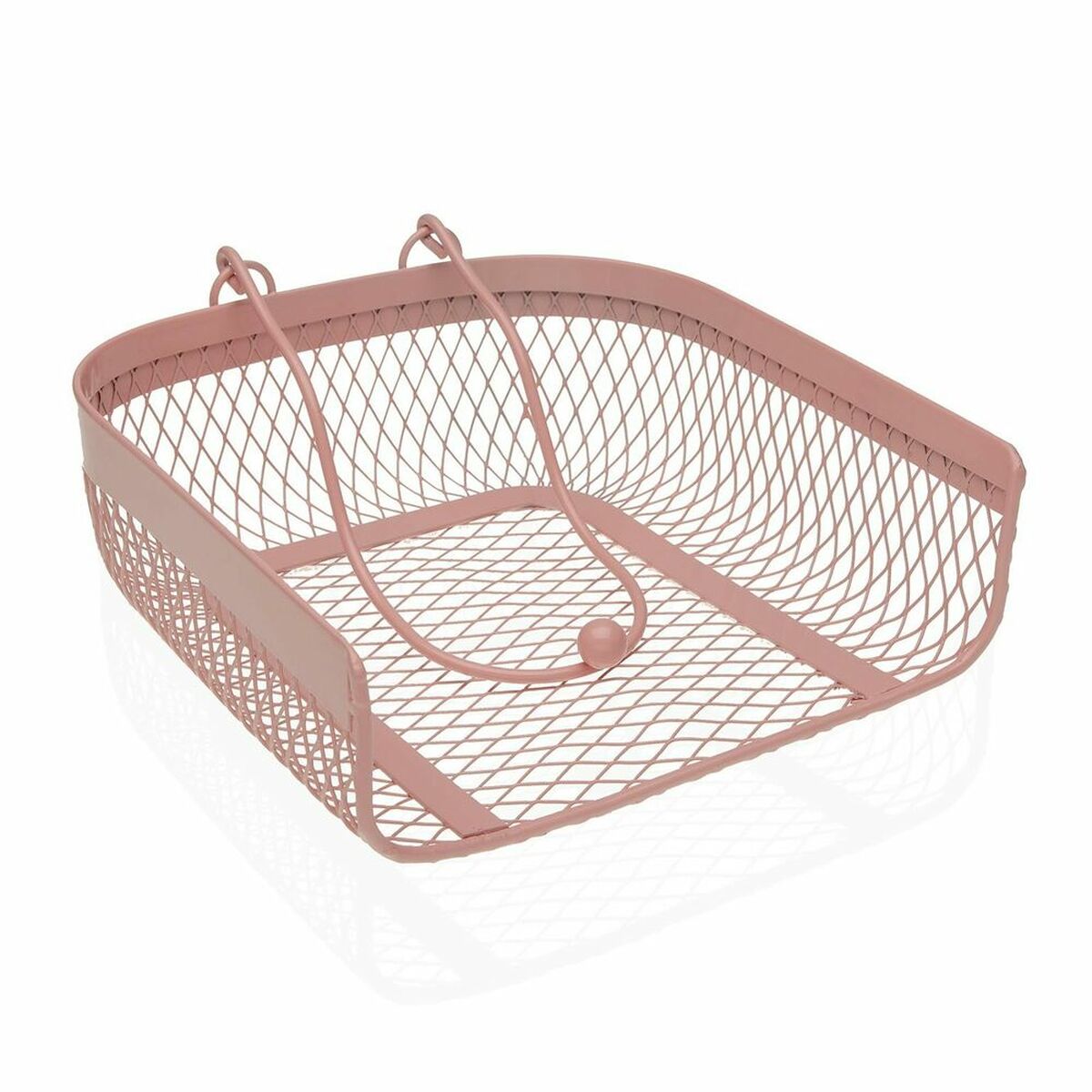 Porta-guardanapos Versa Cor de Rosa Metal (20 x 6,8 x 18,5 cm) - EcoNest