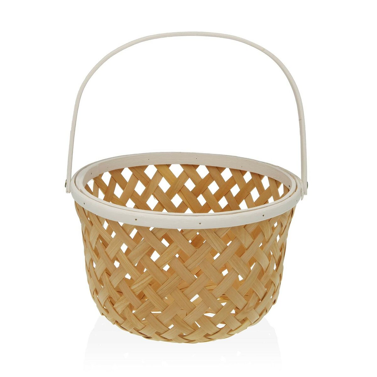 Fruteira Versa Branco Madeira de abeto Bambu (28,5 x 35 x 28,5 cm) - EcoNest