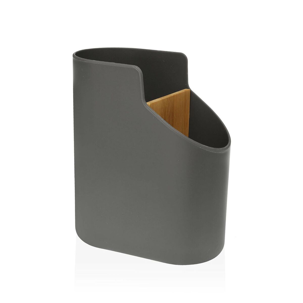 Recipiente para Utensílios de Cozinha Versa Cinzento 8,5 x 17,6 x 15 cm ABS Bambu - EcoNest