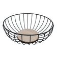 Fruteira Versa Metal Madeira MDF (28 x 11 x 28 cm) - EcoNest