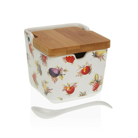 Açucareiro Versa Strawberry Cerâmica (8,8 x 8,5 x 8,8 cm) - EcoNest