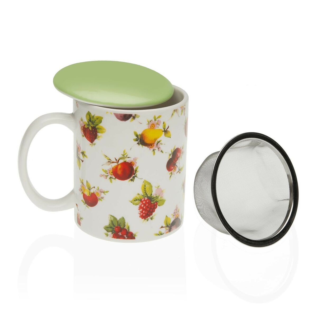 Chávena com Filtro para Infusões Versa Frutas Grés - EcoNest