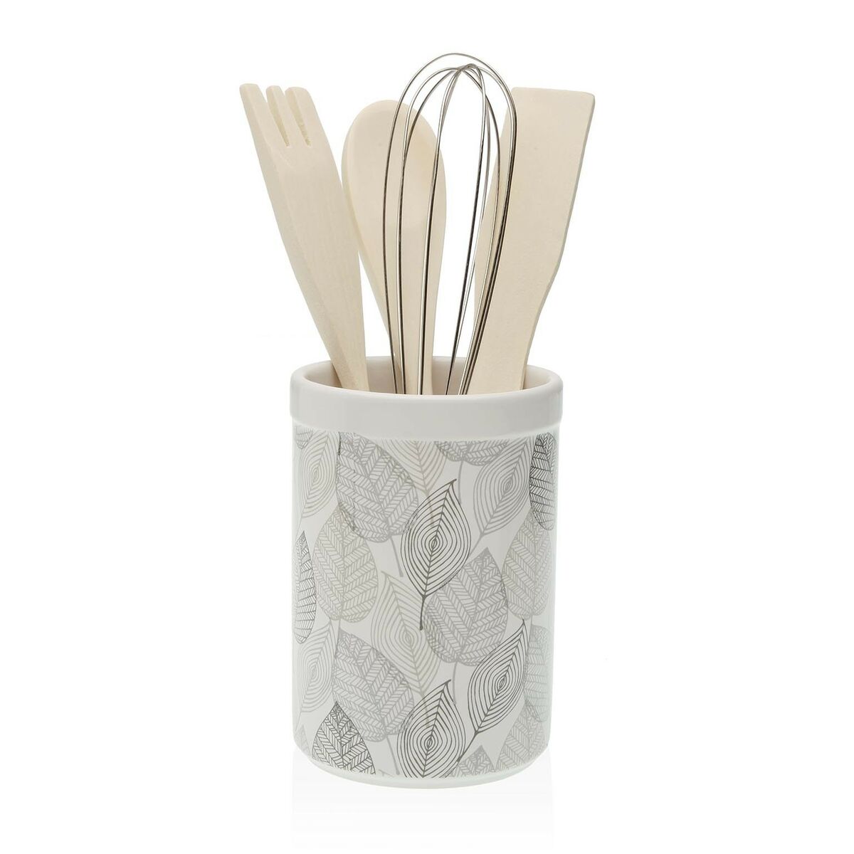 Recipiente para Utensílios de Cozinha Versa Gardee Cerâmica 10 x 15 x 10 cm - EcoNest
