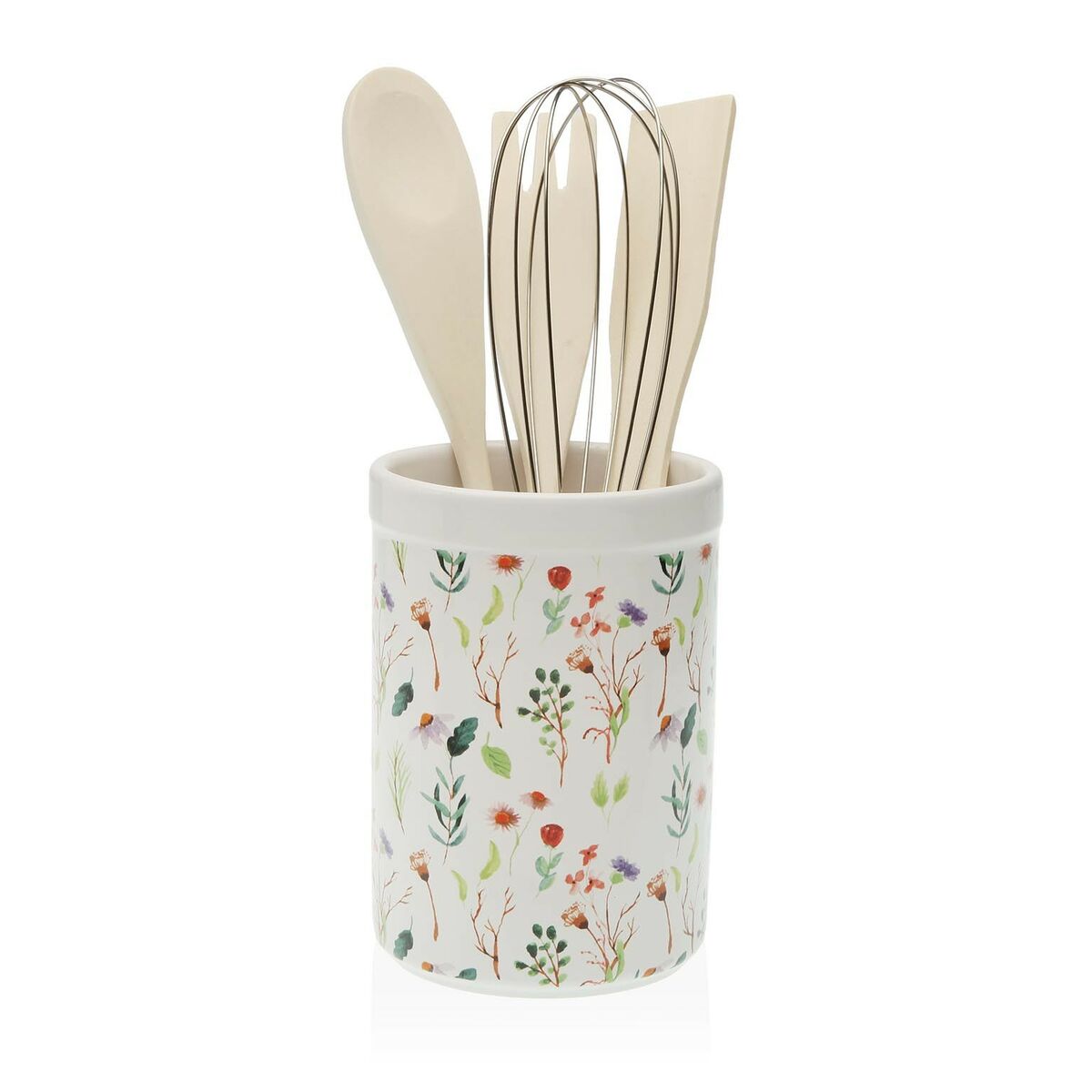 Recipiente para Utensílios de Cozinha Versa Sansa Cerâmica 10 x 15 x 10 cm - EcoNest