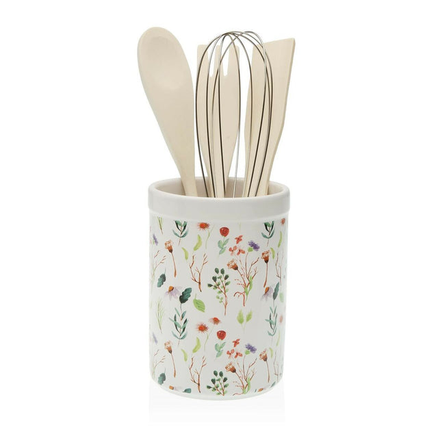 Recipiente para Utensílios de Cozinha Versa Sansa Cerâmica 10 x 15 x 10 cm - EcoNest