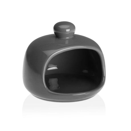 Suporte para Esfregões da Louça Versa Cinzento Cerâmica 12 x 10 x 12 cm Dolomite - EcoNest
