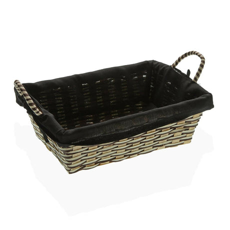 Cesto para Pão Versa Preto Bambu Algas marinhas (19 x 9 x 27 cm) - EcoNest
