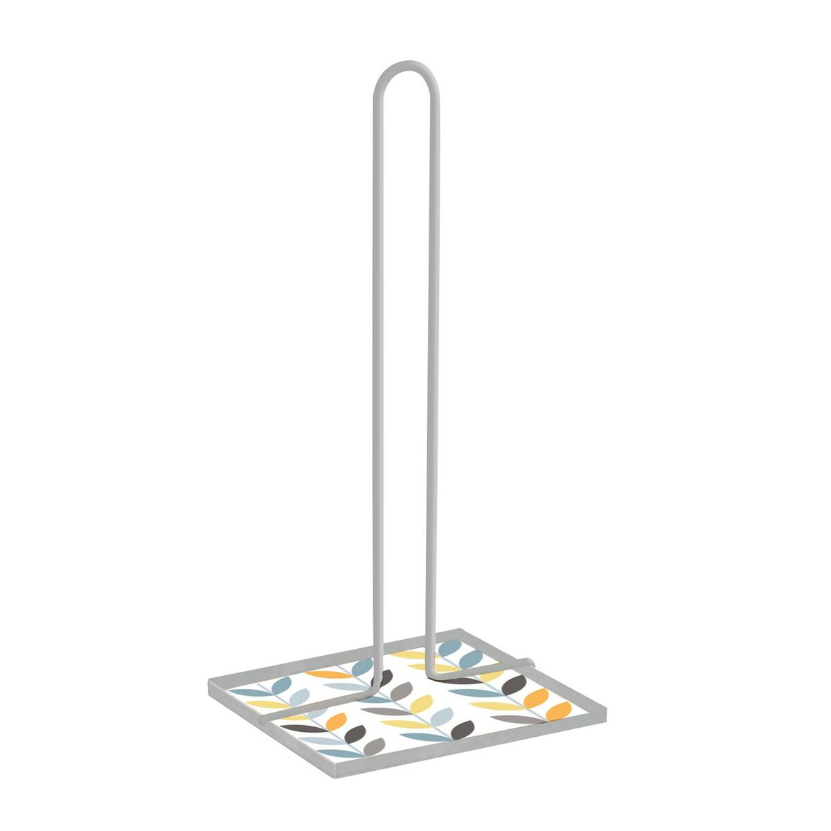 Suporte para Rolos de Papel de Cozinha Versa Erin Metal Aço Madeira MDF (16,5 x 31 x 13 cm) - EcoNest